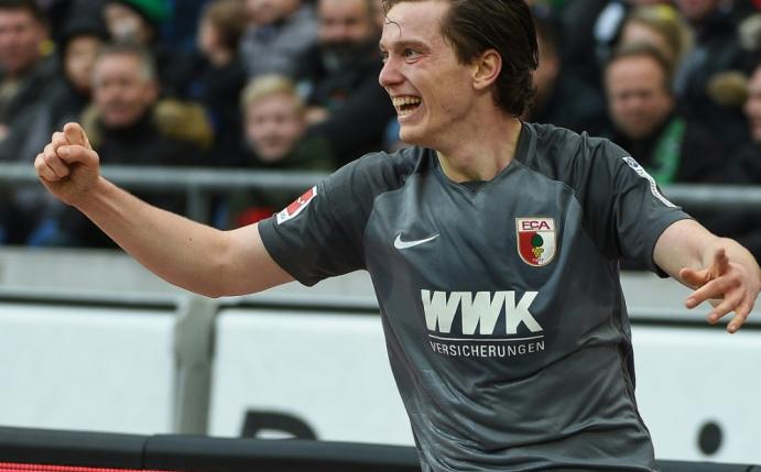 Michael Gregoritsch traf beim 3:1-Sieg des FCA dopppelt