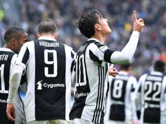 Paulo Dybala erzielte beide Treffer für Juventus Turin. Foto: Alessandro Di Marco/ANSA/AP Paulo Dybala erzielte beide Treffer für Juventus Turin. Foto: Alessandro Di Marco/ANSA/AP