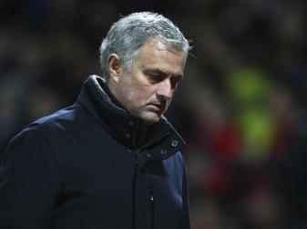 José Mourinho redete das Aus von Manchester United klein. Foto: Dave Thompson/AP José Mourinho redete das Aus von Manchester United klein. Foto: Dave Thompson/AP