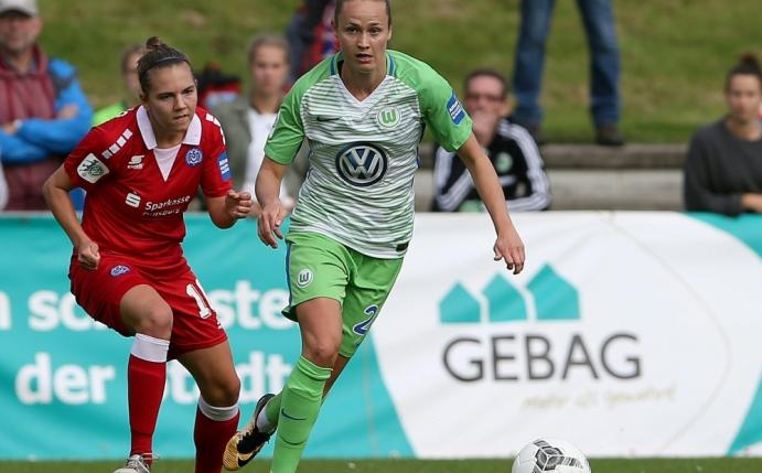 Wolfsburg gewinnt - Doppelpack durch Caroline Hansen