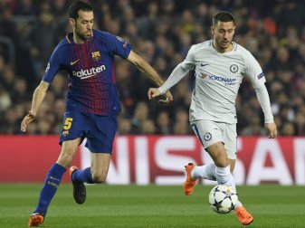 Sergio Busquets (l.) hat sich einen Zehenbruch zugezogen Sergio Busquets (l.) hat sich einen Zehenbruch zugezogen