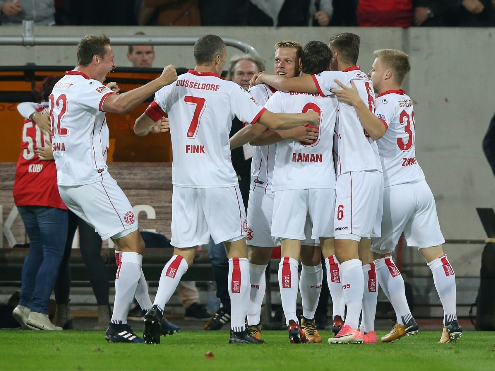 Fortuna Düsseldorf feiert den dritten Sieg in Serie