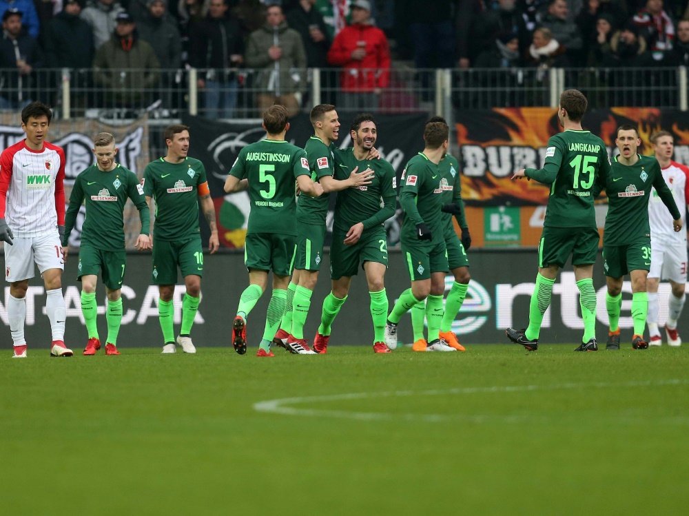 Bremen gewinnt in Augsburg mit 3:1