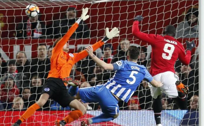 Romelu Lukaku erzielte das 1:0 für Manchester United. Foto: Frank Augstein