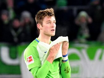 Wolfsburgs Robin Knoche war nach dem 0:1 gegen Schake 04 enttäuscht. Foto: Peter Steffen