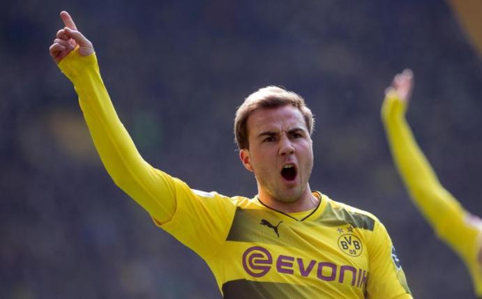 Dortmunds Mario Götze präsentierte sich nach der Stöger-Kritik deutlich verbessert. Foto: Bernd Thissen