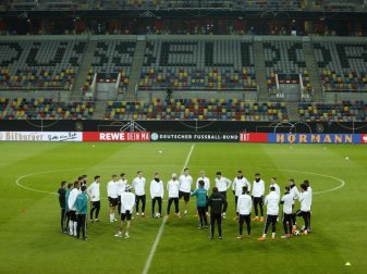 Training der deutschen Nationalmannschaft im Düsseldorfer Stadion. Foto: Ina Fassbender