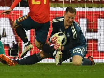 DFB-Keeper Marc-André ter Stegen machte ein gutes Spiel. Foto: Federico Gambarini