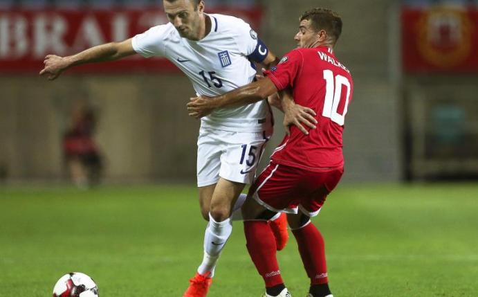 Liam Walker (r.) bescherte Gibraltar den zweiten Sieg ihrer Länderspielgeschichte. Foto: Luis Forra/LUSA