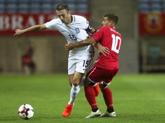 Liam Walker (r.) bescherte Gibraltar den zweiten Sieg ihrer Länderspielgeschichte. Foto: Luis Forra/LUSA Liam Walker (r.) bescherte Gibraltar den zweiten Sieg ihrer Länderspielgeschichte. Foto: Luis Forra/LUSA