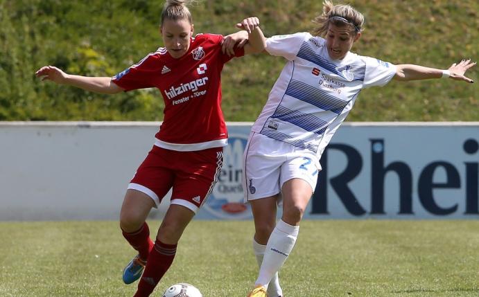 Sandvej (l.) verlängert ihren Vertrag beim FFC Frankfurt
