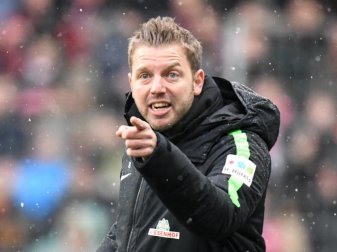 Ist mit Bremen im eigenen Stadion noch unbesiegt: Werder-Coach Florian Kohfeldt. Foto: Patrick Seeger Ist mit Bremen im eigenen Stadion noch unbesiegt: Werder-Coach Florian Kohfeldt. Foto: Patrick Seeger