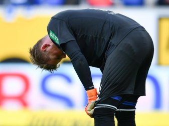 Bedient: Sechsmal musste Timo Horn beim Kölner Gastspiel in Hoffenheim hinter sich greifen. Foto: Uwe Anspach Bedient: Sechsmal musste Timo Horn beim Kölner Gastspiel in Hoffenheim hinter sich greifen. Foto: Uwe Anspach