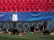 Jupp Heynckes bereitet seine Mannschaft auf die Partie gegen Sevilla vor. Foto: Sven Hoppe