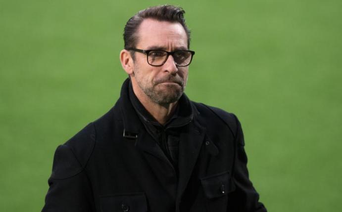 Herthas Manager Michael Preetz kritisiert eine Plakataktion von Fans als «ziemlich daneben». Foto: Soeren Stache