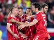 Ein großer Schritt Richtung Halbfinale: Der FC Bayern siegte in Sevilla mit 2:1. Foto: Sven Hoppe