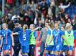 Islands Frauen haben in der WM-Qualifikation Sloweniens Team mit 2:0 besiegt. Foto (Archiv): Thomas Frey Foto: Thomas Frey