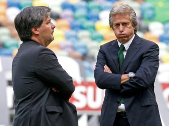 Verwirrung um Bruno de Carvalho (l.) und Jorge Jesus Verwirrung um Bruno de Carvalho (l.) und Jorge Jesus