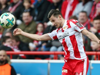 Nur Remis: Steven Skrzybski mit Union Berlin Nur Remis: Steven Skrzybski mit Union Berlin