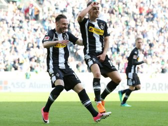 Thorgan Hazard (r.) drehte das Spiel für die Borussia Thorgan Hazard (r.) drehte das Spiel für die Borussia