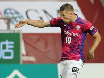 Verlor mit Kobe im eigenen Stadion: Lukas Podolski. Foto: -/kyodo Verlor mit Kobe im eigenen Stadion: Lukas Podolski. Foto: -/kyodo