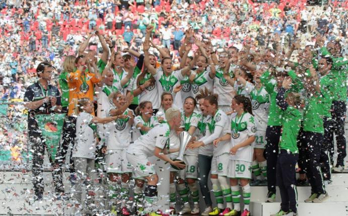 Die letzten drei DFB-Pokale gingen nach Wolfsburg 