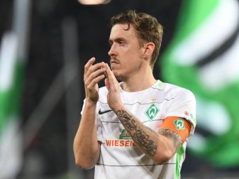 Ist für das Bremer Gastspiel in Stuttgart einsatzfähig: Stürmer Max Kruse. Foto: Peter Steffen