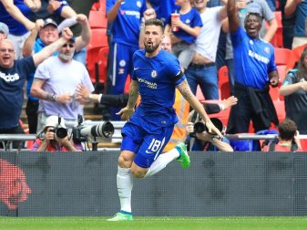 Chelseas Olivier Giroud erzielte das 1:0 im FA-Cup gegen Southampton. Foto: Adam Davy/PA Wire Chelseas Olivier Giroud erzielte das 1:0 im FA-Cup gegen Southampton. Foto: Adam Davy/PA Wire