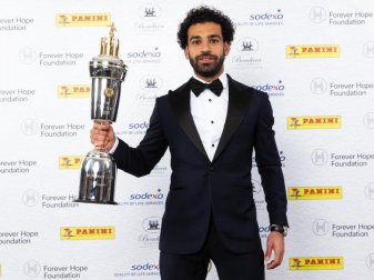 Der Ägypter Mohamed Salah wurde in England als Spieler des Jahres ausgezeichnet. Foto: Barrington Coombs/PA Wire