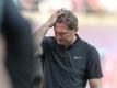 Cheftrainer Ralph Hasenhüttl zeigt sich nach der klaren Heimniederlage gegen Hoffenheim enttäuscht. Foto: Jan Woitas