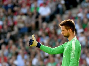 Obenauf: Bayern-Keeper Sven Ulreich ist vor dem Spiel gegen Real Madrid in Topform. Foto: Peter Steffen Obenauf: Bayern-Keeper Sven Ulreich ist vor dem Spiel gegen Real Madrid in Topform. Foto: Peter Steffen