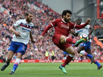 Liverpool mit Mohamed Salah nur 0:0 gegen Stoke City Liverpool mit Mohamed Salah nur 0:0 gegen Stoke City