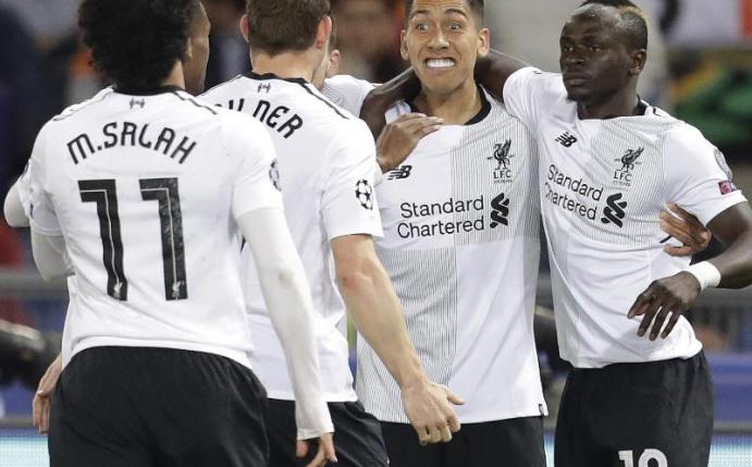 Die Spieler jubeln: Trainer Jürgen Klopp hat mit dem FC Liverpool das Finale erreicht. Foto: Andrew Medichini/AP