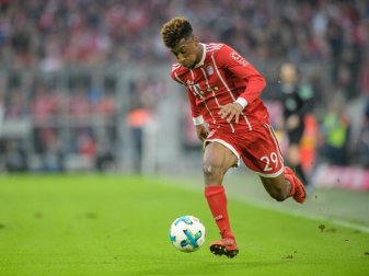 Die Bayern hoffen auf den Einsatz von Kingsley Coman. Foto: Matthias Balk