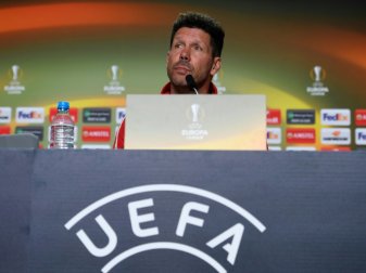 Europa-League-Finale: Diego Simeone muss zusehen Europa-League-Finale: Diego Simeone muss zusehen