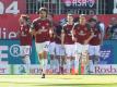 Der 1. FC Nürnberg ist mit dem Sieg in Sandhausen aufgestiegen. Foto: Daniel Maurer