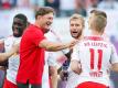 Leipzigs Cheftrainer Ralph Hasenhüttl kommt bei seinen Spielern gut an. Foto: Jan Woitas