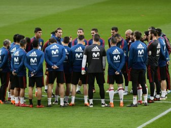 Spaniens Nationalteam probt den Videobeweis vor der WM Spaniens Nationalteam probt den Videobeweis vor der WM