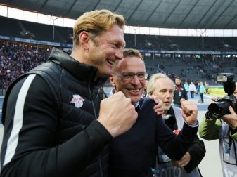 Hasenhüttl und Rangnick pflegen ein gutes Verhältnis Hasenhüttl und Rangnick pflegen ein gutes Verhältnis