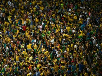 Brasiliens Fußballfans sind optimistisch Brasiliens Fußballfans sind optimistisch