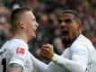 Kevin-Prince Boateng (r) spielt mit Frankfurt das Pokalfinale in seiner Heimatstadt Berlin. Foto: Thomas Frey
