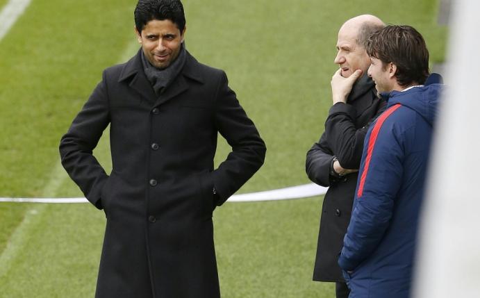 Al-Khelaifi (l.) sieht Areola als Nummer eins im Tor 