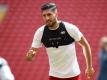 Emre Can kehrte nach seinem verletzungsbedingten Ausfall am Open Media Day zurück auf den Trainingsplatz. Foto: M. Rickett/PA WIRE