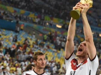 Per Mertesacker im Moment seines größten sportlichen Erfolgs. Foto: Andreas Gebert