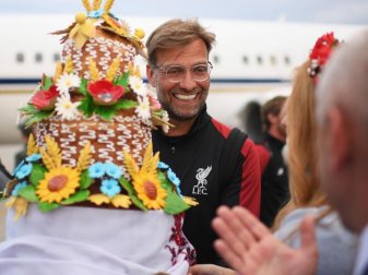 Will auch nach dem Königsklassen-Endspiel gegen Real Madrid Grund zum Lachen haben: Liverpool-Coach Jürgen Klopp. Foto: Getty/dpa Will auch nach dem Königsklassen-Endspiel gegen Real Madrid Grund zum Lachen haben: Liverpool-Coach Jürgen Klopp. Foto: Getty/dpa