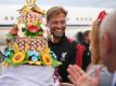 Will auch nach dem Königsklassen-Endspiel gegen Real Madrid Grund zum Lachen haben: Liverpool-Coach Jürgen Klopp. Foto: Getty/dpa