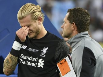 Karius war nach seinen beiden Patzern untröstlich Karius war nach seinen beiden Patzern untröstlich
