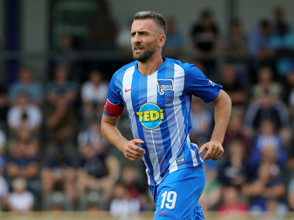 Torschütze zum 1:0: Herthas Stürmer Vedad Ibisevic 
