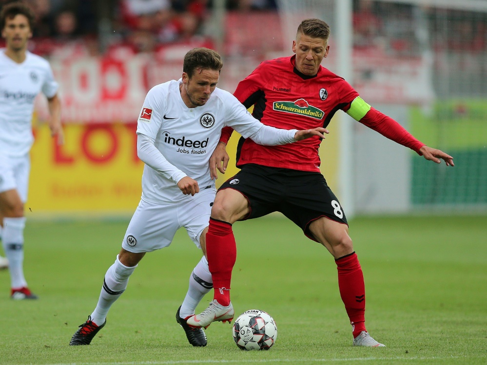 Nicolai Müller (l.) trifft für die Eintracht