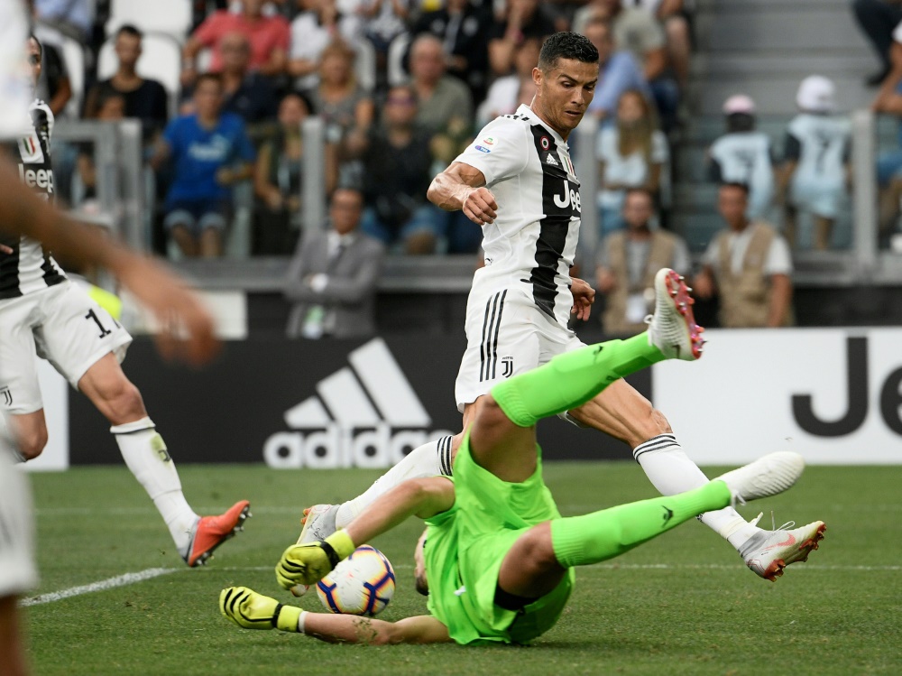 Ronaldo gewinnt sein erstes Heimspiel mit Juve